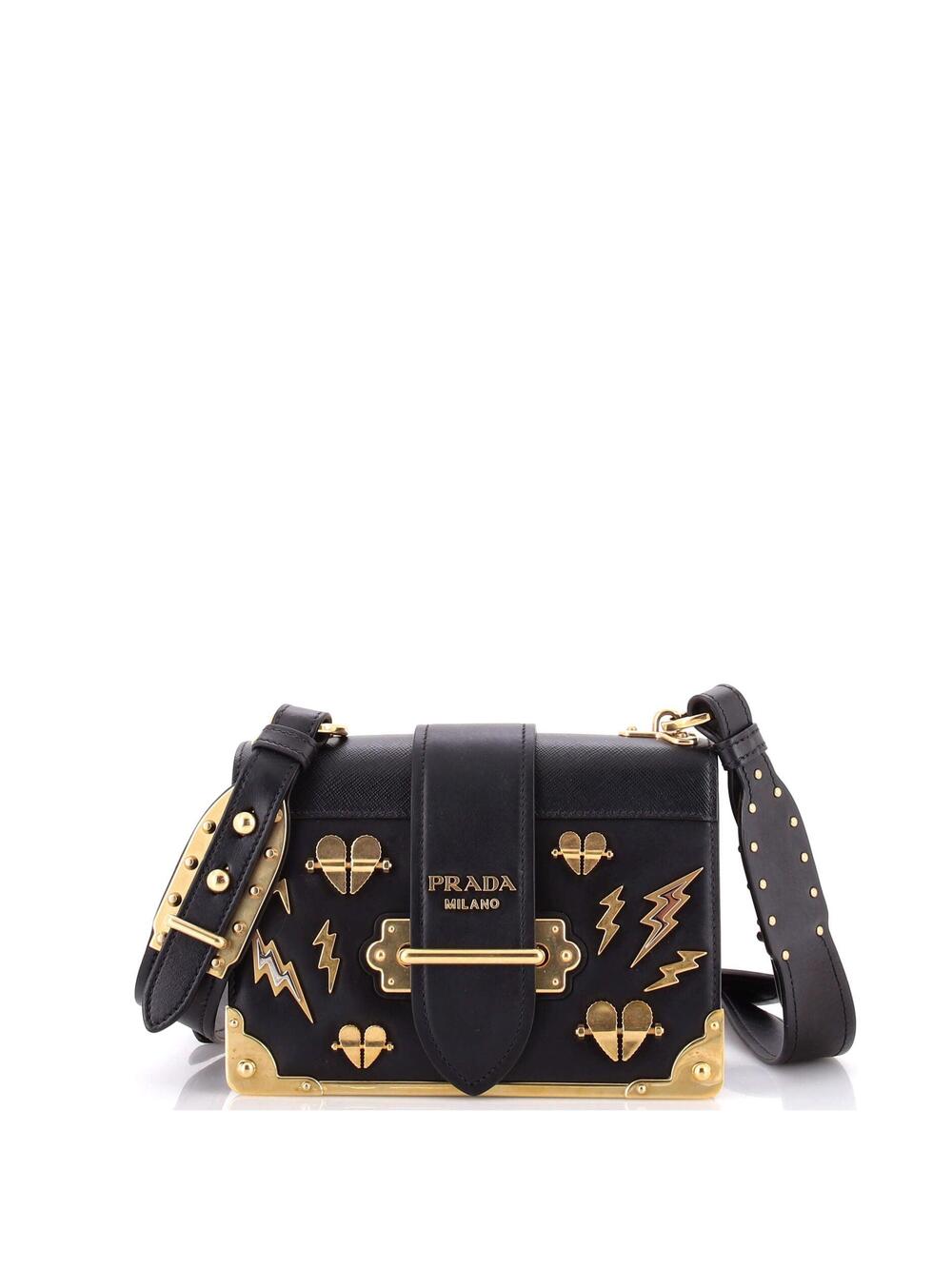 Prada Cahier Crossbody Bag Embellished #365293P19B